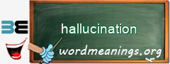 WordMeaning blackboard for hallucination